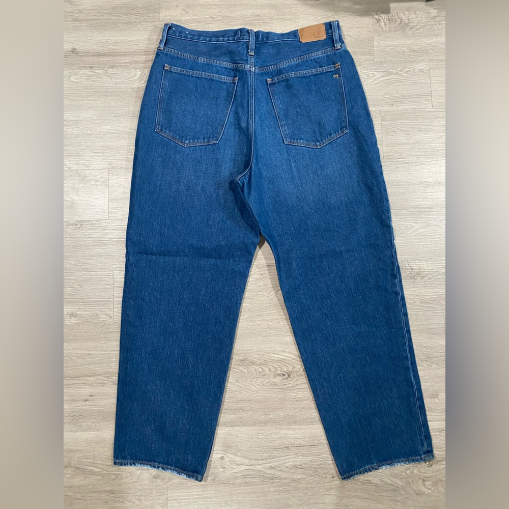 Madewell‎ Baggy Straight Classic Blue Women's Jeans 32 - Picture 8 of 9